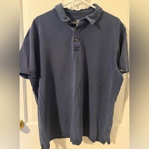 Y2K The North Face Men's Navy Polo Shirt